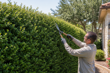 Privacy Hedge Shaping for Abilene Homes — Abilene, Texas